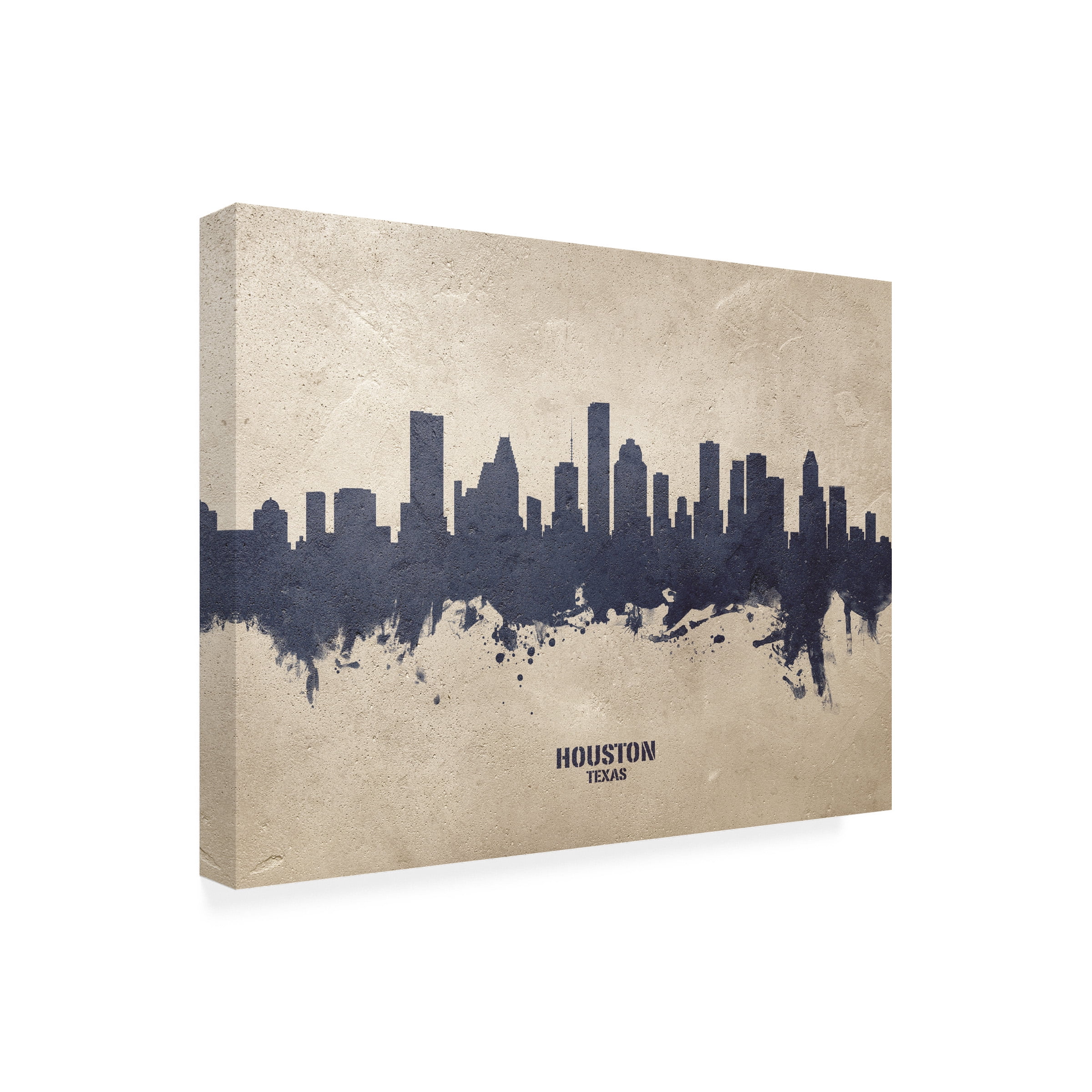 Michael Tompsett 'Houston Texas Skyline Concrete' Canvas Art