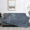 thumbnail image 5 of KLL White Dandelion Print Fleece Throw Blanket, Horizontal Fleece Bedding Cute Soft Blankets Comfy Fleece Flannel Plush Home Decor for Couch & Bed -80"x60", 5 of 9