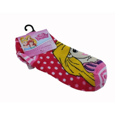 Princess Crown Socks - Disney Princess Kids Anklet Socks, Rapunzel