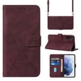 thumbnail image 1 of ELEHOLD for Samsung Galaxy S23 Plus Wallet Case, Premium PU Leather Removable Adjustable Crossbody Shoulder Strap Magnetic Stand Card Slots Kickstand Shockproof Flip Cover Case for Women Men,Winered, 1 of 11