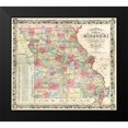 thumbnail image 2 of Colton 13x12 Black Modern Framed Museum Art Print Titled - Missouri - Colton 1851, 2 of 5