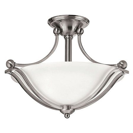 

Hinkley Lighting 4651-Led Bolla 19.25 Wide Semi-Flush Ceiling Fixture - Nickel