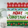 thumbnail image 6 of Christmas shower curtain bathroom decor shower curtain 72"x 72", 6 of 7