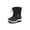 Black, variant on Apakowa Kids Boys Girls Snow Boots Waterproof Warm Winter Boots Slip Resistant (Toddler/Little Kid)