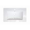 thumbnail image 2 of American Imaginations 32-in. W 1 Hole Ceramic Top Set In White Color - Overflow Drain Incl. AI-29593, 2 of 8