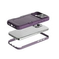 thumbnail image 7 of ShellTech for iPhone 16 Pro Max Case Wallet, Built-in Card Holder (4-5 Cards), Slide Camera Cover, Military Grade Drop Protection, Rugged Heavy Duty Men Women Protective Phone Case,Purple, 7 of 7