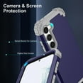 thumbnail image 6 of Dteck Case for Galaxy S23,Drop Protection Rugged Shockproof Rubber Military Protective Bumper Hard Cover Armor Heavy Duty for Samsung Galaxy S23, Darkblue, 6 of 7