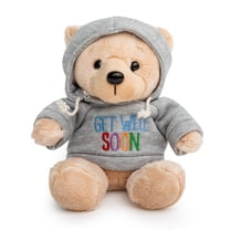 Ganz 9" Get Well Soon Gifts for Kids Get Well Soon Gifts for Women Feel Better Teddy Bear with Gray Hoodie