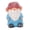 Flat Head Blue, variant on NFTIGB Retro Garden Gnome Statue Durable Resin Pointed Head Brown Figurine 17x16x13 Inches Outdoor Ornaments for Patio Porch Backyard Yard Lawn Art Decorations