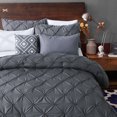 RUIKASI Dark Gray King Comforter Set - Soft and Fluffy Bedding 3 Pieces ...