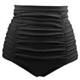 thumbnail image 6 of Amzcrzy Women's Plus Size High Waisted Bikini Tankini Swimsuit Bottoms Shape Control Folding Bathing Suit Brief, 6 of 7