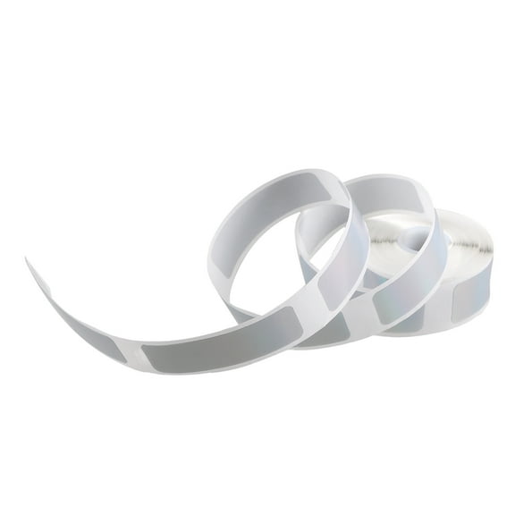 LULULION Silver Return Address Labels Stickers for Decoration High Adhesive PVC Adhesive Paper Roll 1 Roll