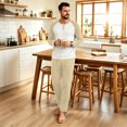 thumbnail image 2 of OIOLOYJM Men's Pajama Sets Casual Raglan Long Sleeve Henley Shirts with Bottoms Sets Soft Comfy Lounge Breathable Sleepwear Complexion S, 2 of 6