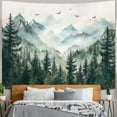 thumbnail image 4 of Gojian Black and White Tapestry Starry Night Mountain Tapestries for Bedroom Aesthetic Moon and Stars Tapastry's Wall Hanging Dark Nature Forest Wall Tapestry for Living Room Dorm, 4 of 6