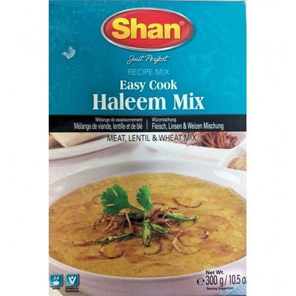 Shan Shahi Haleem – Indian Wheat & Meat Stew Spice Mix| Slow-Cooked Comfort Meal with Rich Spices and Lentils – 300g, 300 g