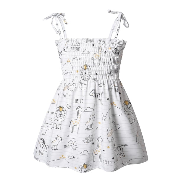 120cm Vestido de algodón puro de verano para niña, vestido fino a la moda para niños #3