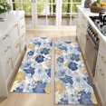 thumbnail image 4 of Kitchen Rugs Sets Of 2,Pioneer Flower Floral Print Pattern Anti Fatigue Kitchen Mat Rugs Non Slip Washable,Decorative Kitchen Floor Mats for Kitchen,Sink,Laundry,17"X47", 4 of 5