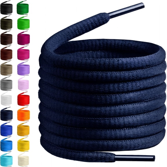 TELOLY Oval Shoelaces 27 Colors Half Round 1/4" Shoe Laces 4 Different Lengths