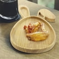 thumbnail image 4 of NSESSHome Bunny Serving Wood Trays, Rabbit Shaped Board Wood Bunny Cutting Board Cheese Board Serving Board Platter Dessert Serving Tray Holiday Salad Dish Fruit Plate, 4 of 6