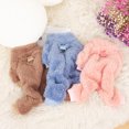 thumbnail image 4 of Ropa de invierno acogedora para perros con anillo de tracción, ropa cálida para mascotas de 4 patas, de doble cara, gruesa y de felpa larga con cuello alto, 4 of 5