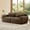 Chocolate, variant on ZenNook 80" Sectional Couches for Living Room, Comfy Boneless Couch, 2 Seater Cloud Sofa, Compressed Loveseat, Modern Love Seat in a Box, Fluffy Plush Floor Couch, No Assembly (Choco)