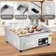 thumbnail image 5 of Qinaqin 18 In Commercial Electric Griddle 110V 1600 cm de Ancho Restaurant Teppanyaki Flat Top Grill Anchoith Shovels y Brushes Non-Stick Countertop Ajustable Temperature Control, 5 of 7