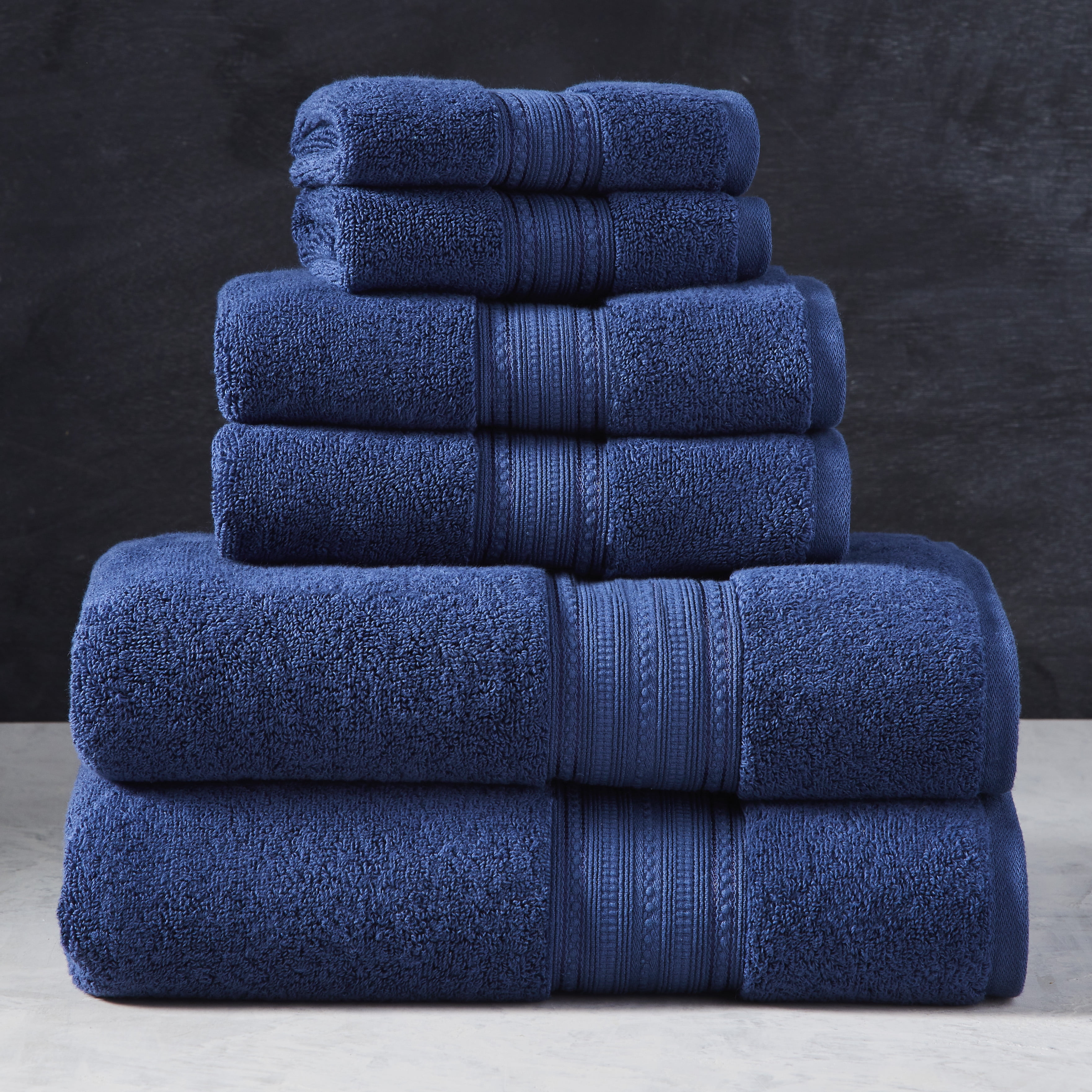 Zenith Bath Towel in Assorted Colors Design by Turkish Towel Company Color: Slate Blue