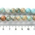 thumbnail image 5 of 5pcs Dyed Natural Regalite/Imperial Jasper/Sea Sediment Jasper Beads Strands Round Pale Turquoise 8mm Hole: 1.2mm about 23pcs/strand 7.64''(19.4cm), 5 of 5