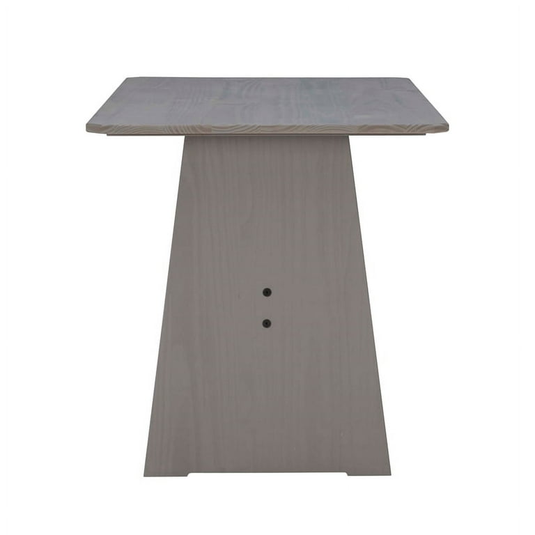  Powell Furniture Linon Hale Wood Upholstered Corner Nook in  Light Grey : Home & Kitchen