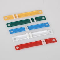 AURARMLET 100 Pcs Plastic Binding Clips Assorted Color for Business Document Management