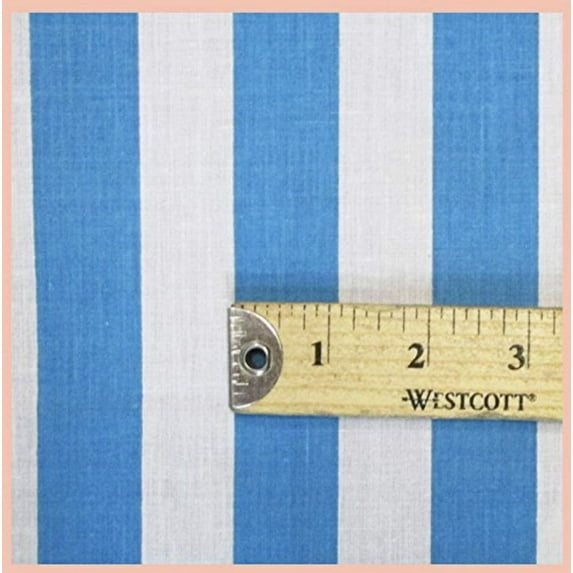 Striped 1 Inch Poly Cotton Fabric by the 5, 10, 15 and 20 Yard Increment, All Colors