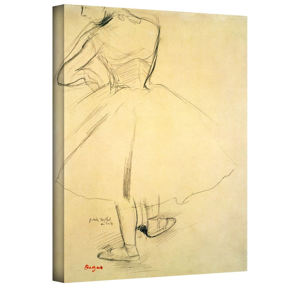 Edgar Degas "Ballet Dancer from Behind" Gallery-wrapped Canvas Art