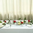 thumbnail image 2 of BalsaCircle 6 feet Green Garland 5 Red Silk Rose Flowers Leaves Wedding Party, 2 of 8