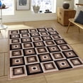 thumbnail image 1 of Allstar Brown / Beige Squares Modern Geometric Area Rug (3' 9" x 5' 1"), 1 of 7