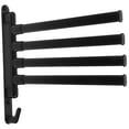 thumbnail image 4 of HOMEMAXS Metal Hand Towel Holder Bathroom Stand Mount Rack Black, 4 of 8