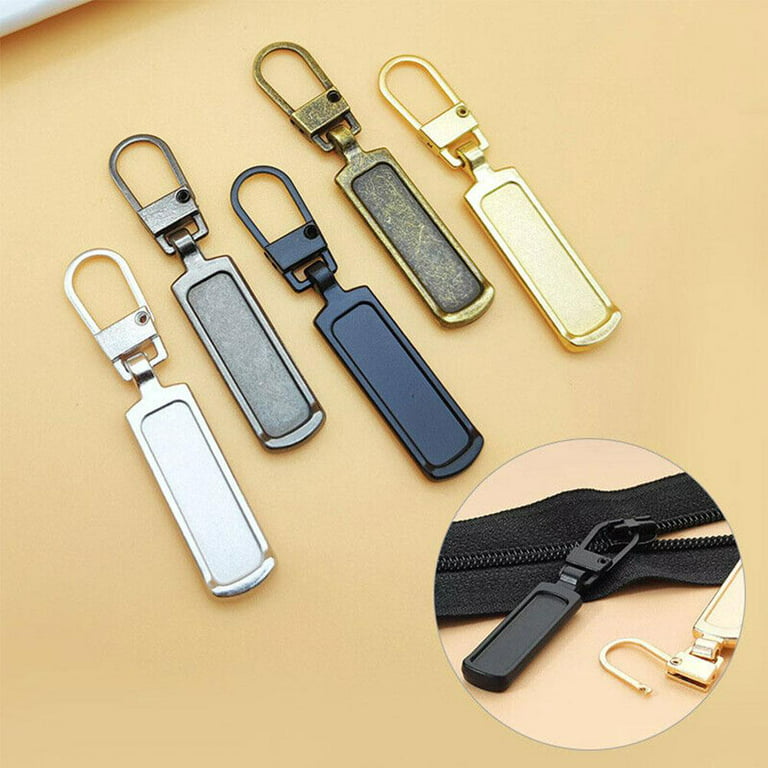 Zipper Pull Replacement,Universal Metal Luggage Replacement Zipper Pulls  Slider,Zipper Fix Repair Kit,Zipper Pull Tab for