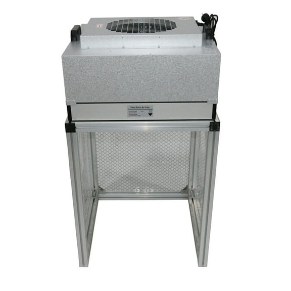 PreAsion Single-Person Vertical Laminar Flow Hood Air Flow Dust Free Room Workshop Bench with HEPA Filter 110V
