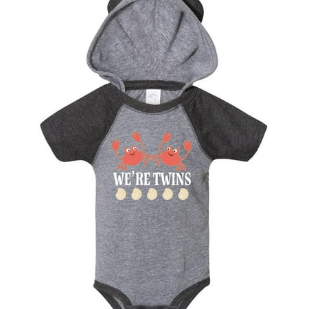 

Inktastic Twins Beach Crabs Sea Creature Gift Baby Boy or Baby Girl Bodysuit