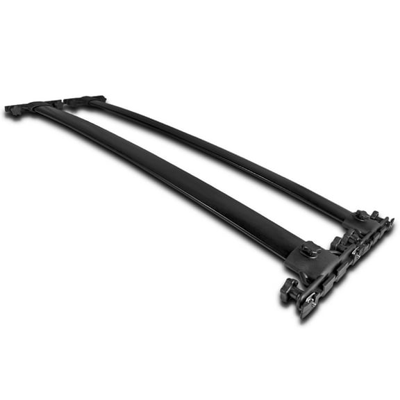 Spec-D Tuning Black Aluminum Adjustable Roof Rack Cross Bar Compatible with 2014-2018 Toyota Highlander Le