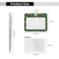 thumbnail image 3 of Susaid Green Plants with Fox Print ID Badge Holder with Double-Sided Windows Horizontal Hard Plastic Case Black Card Protector Pouch for Office School ID Credit Cards, 3 of 7