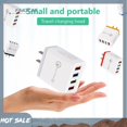 thumbnail image 3 of (Fanicas) Cargador De Teléfono Móvil Rápido De 4 Puertos Carga Rápida 3.0 Enchufe Ue/US Adaptador De USB De Pared, 3 of 3