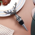 thumbnail image 4 of ReaNea Zinc Alloy Wine Stopper Deer Head Design Beverage Bottle Stoppers, 4 of 9