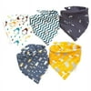 Taicanon 5-Pack Baby Bandana Bibs Baby Girl Bibs for Drooling and Teething, Super Absorbent Bibs Baby Shower Gift