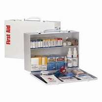 First Aid Kit and Housing, Metal Cabinet, 348 Components, 75 People Served