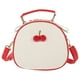 thumbnail image 1 of 1 bolso bandolera con decoración de cerezas para niña, bolso bandolera de verano (beige y rojo), 1 of 7