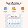 thumbnail image 4 of Dream On Me Breathable 6" Full Size Firm Foam Crib and Toddler Bed Mattress, Model #BR-6E6CL, 4 of 7