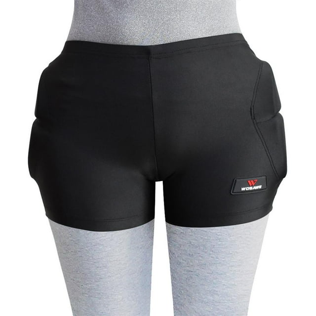 Juventud Niños Niños Pantalones cortos acolcha en 3D Almohadilla de protección de glúteos de cadera Patín de esquí Patinaje de snowboard Esquí Carr Negro l Macarena Pantalones acolchados de esquí y patinaje