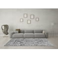 thumbnail image 3 of Ahgly Company Indoor Round Abstract Gray Modern Area Rugs, 3' Round, 3 of 4