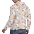 thumbnail image 6 of Pofeuu Butterfly Flower Print Mens Casual Hooded Collar Drawstring Hoodies Pullover Sweatshirts Casual Long Sleeve Shirts-4X-Large, 6 of 7