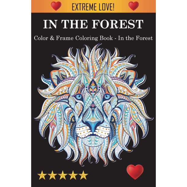 Color Frame Coloring Book In The Forest Paperback Walmart Com